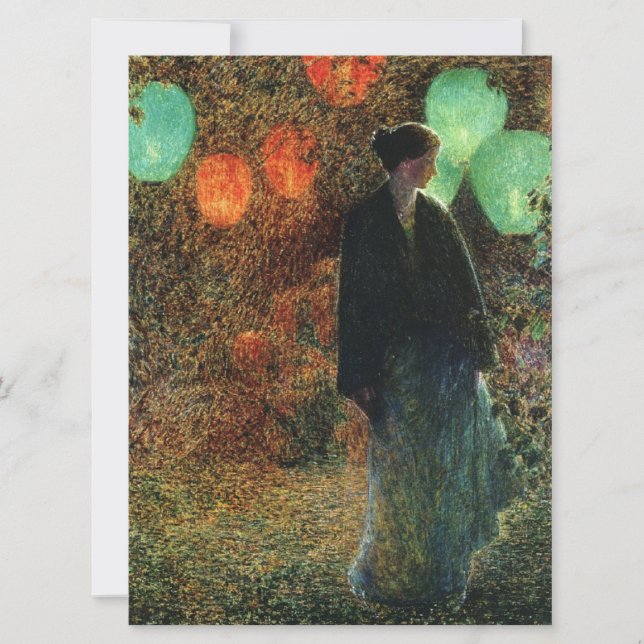 July Night (by Childe Hassam) Card (Front)