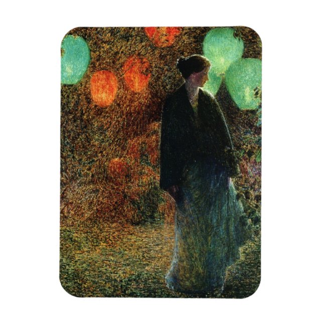 July Night (by Childe Hassam) Magnet (Vertical)