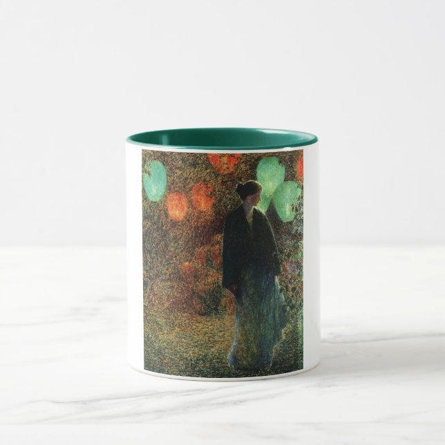 July Night (by Childe Hassam) Mug (Center)