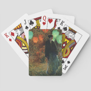 July Night (by Childe Hassam) Playing Cards