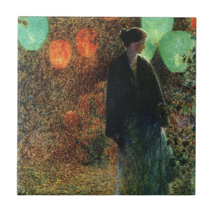 July Night (by Childe Hassam) Tile