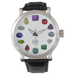 July Ruby Birthstone Design Watch
