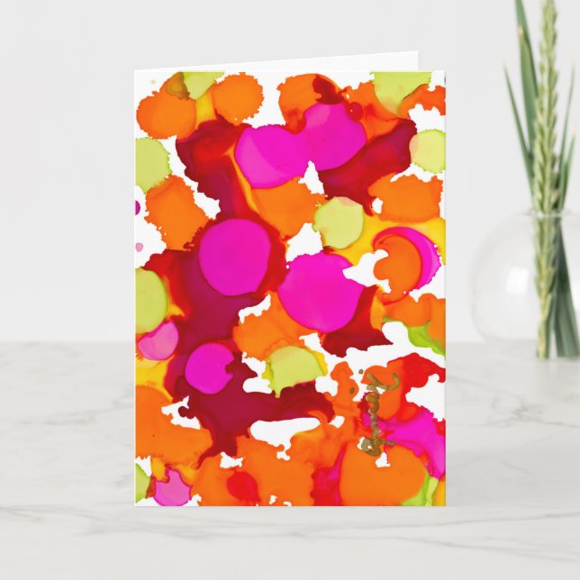 Jumble Joy Lovitude Blank Note Card (Front)