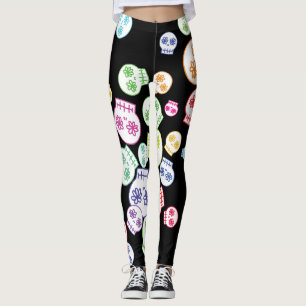Jumble Of Sweet Skulls Leggings