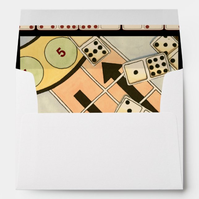 Jumbled Assortment of Games of Chance Envelopes (Back (Bottom))