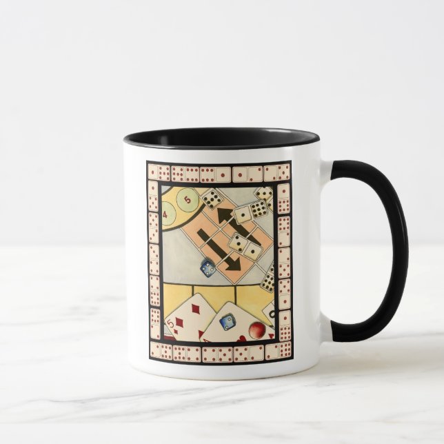 Jumbled Assortment of Games of Chance Mug (Right)