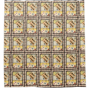 Jumbled Assortment of Games of Chance Shower Curtain