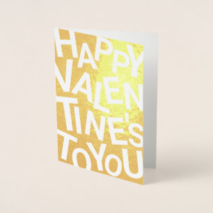 Jumbled Letters valentines Card, Happy Valentines  Foil Card