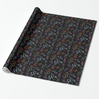 Jumbled Numbers CHANGE Spring Colours 2014 Wrapping Paper
