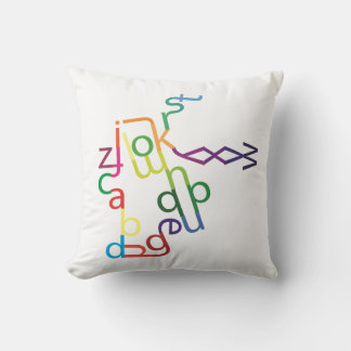 Jumbled Text (Lowercase) Cushion