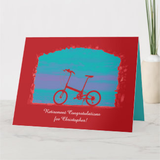 JUMBO Bicycle Happy Retirement Congratulations Card