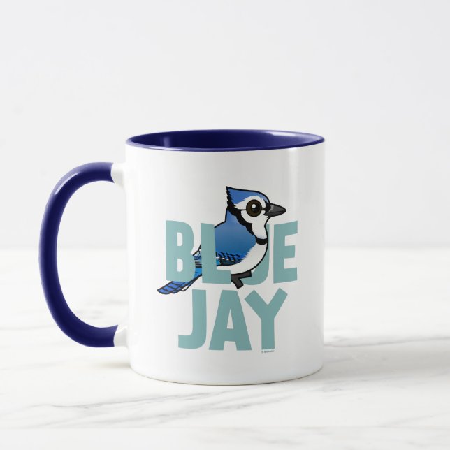 Jumbo Blue Jay Mug (Left)