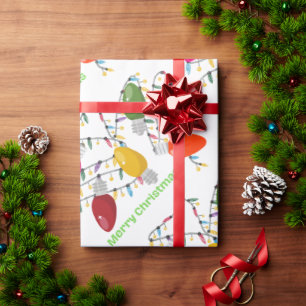 Jumbo Christmas Lights Wrapping Paper