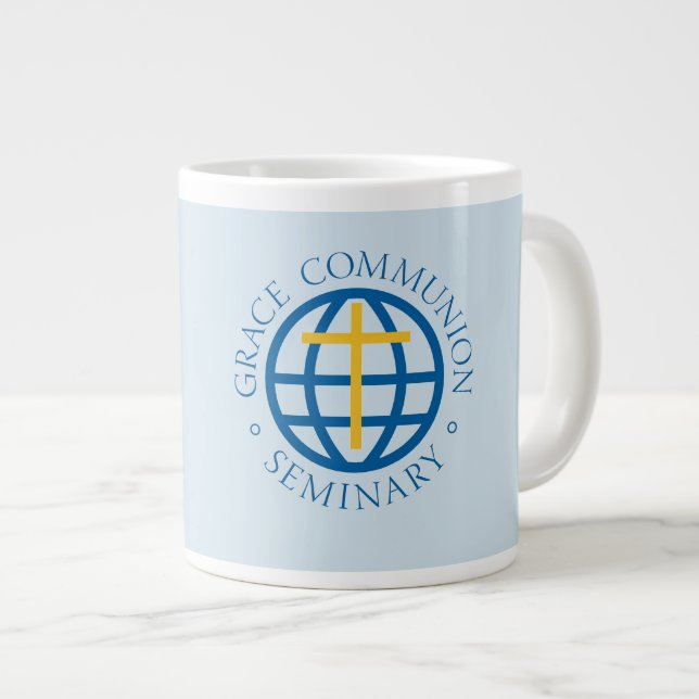 Jumbo Coffee Mug - 20 ounces - pale blue (Front Right)