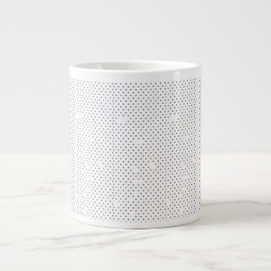 Jumbo Coffee Mug   Black Dot Minimalist Design