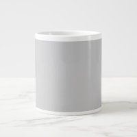 Jumbo Coffee Mug | Grey Minimalist Ceramic
