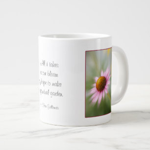 Jumbo Coffee Mug - Pink Daisy Flower