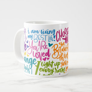 Jumbo Daily Affirmations Large Coffee Mug