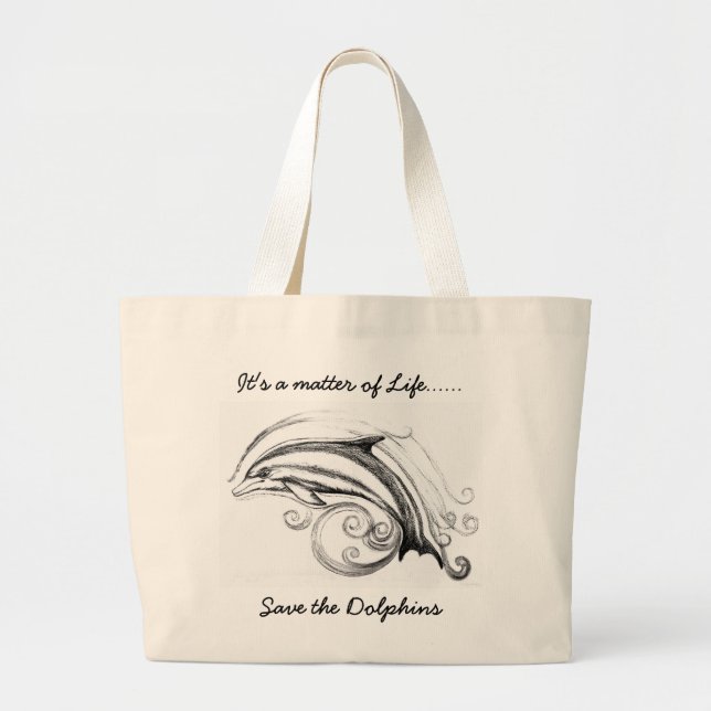 Jumbo Dolphin Tote bag (Front)
