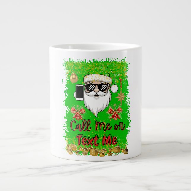 Jumbo Funny Santa Mug  (Front)