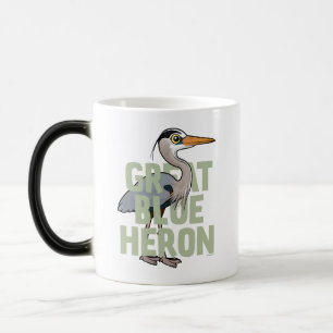 Jumbo Great Blue Heron Magic Mug