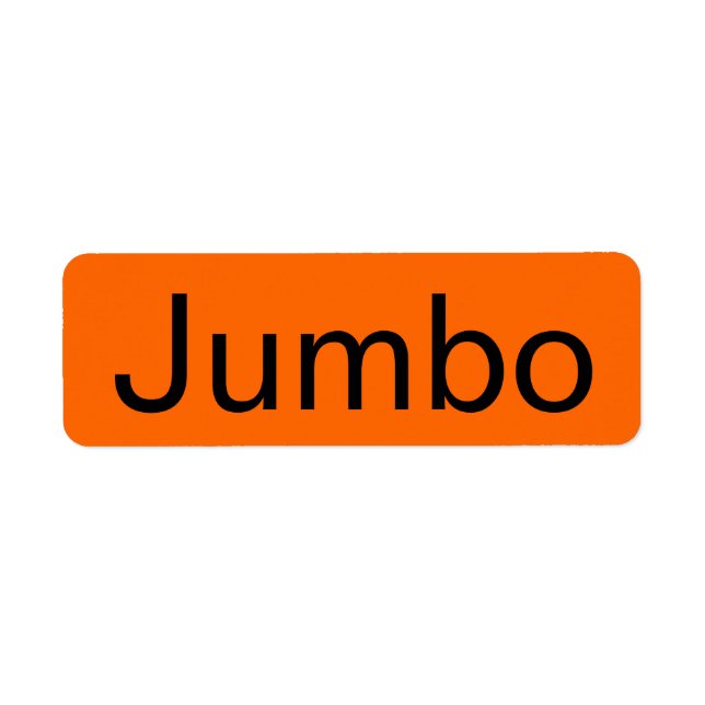 Jumbo Grocery Orange Tag (Front)