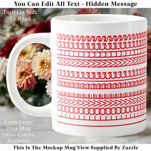 Jumbo I Love Big Mugs Hidden Message Christmas  (Creator Uploaded)