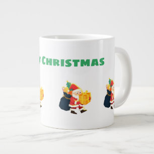 Jumbo Merry Christmas Wishes Printed Speciality  Large Coffee Mug