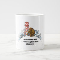 Jumbo Mug - 100th Year & Woolly Mammoth