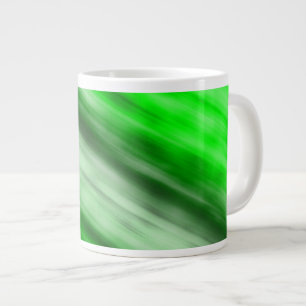 Jumbo Mug, abstract art, green. Large Coffee Mug