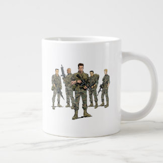 Jumbo Mug - "Blowback" Marines & Logo