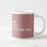 JUMBO MUG FOR HER.<br><div class="desc">JUMBO MUG FOR HER IN PINK COLOR WITH WHITE TEXT. THE TEXT IS FOR WOMEN EMPOWERMENT. YOU CAN GIVE IT TO YOUR SISTER, MOTHER, GIRLFRIEND OR YOUR WIFE. OR IF A GIRL IS BUYING SO DON'T WASTE A SINGLE MINUTE TO BUY THIS. WHENEVER IN MORNING YOU ARE DRINKING COFFEE OR...</div>