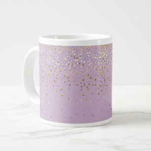 Jumbo Mug-Petite Golden Stars-LVNDR Large Coffee Mug
