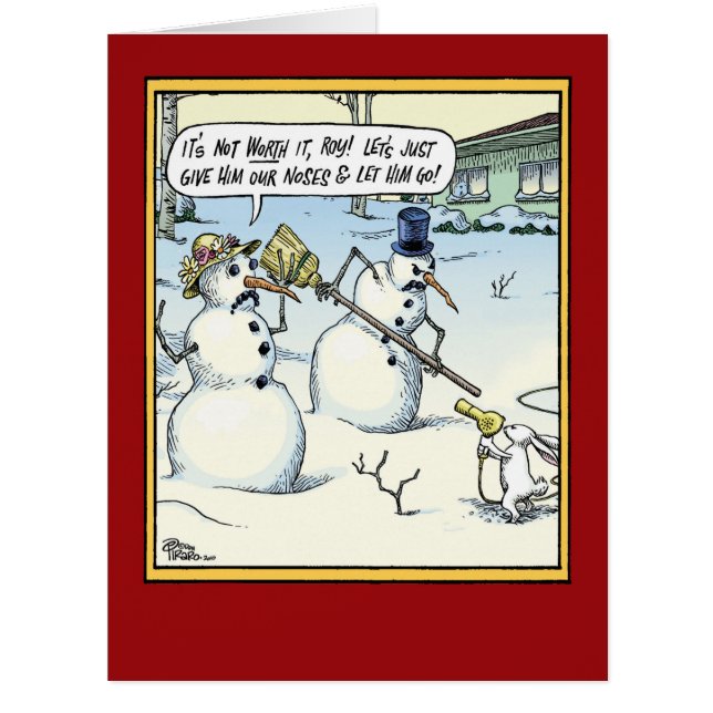 Jumbo Not Worth It Christmas Card (Front)