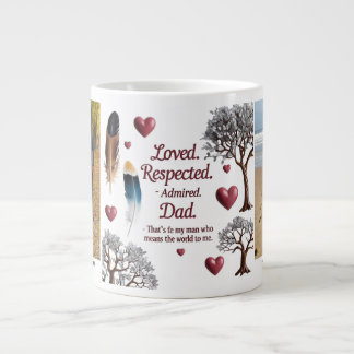 Jumbo Personalised Mug for Dad