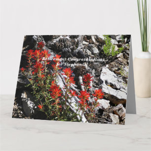 JUMBO Personalised Name Retirement Congratulations Card