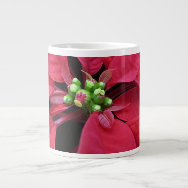 Jumbo Poinsettia Mug (Front)