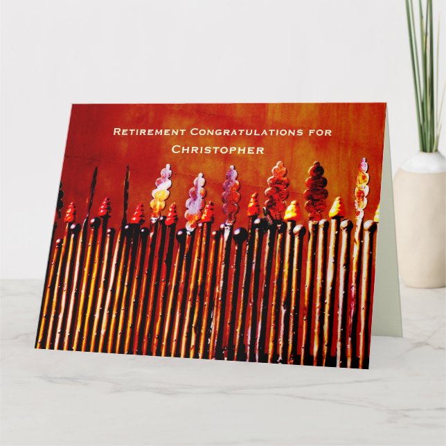 JUMBO Retirement Congratulations Personalised Card (Front)