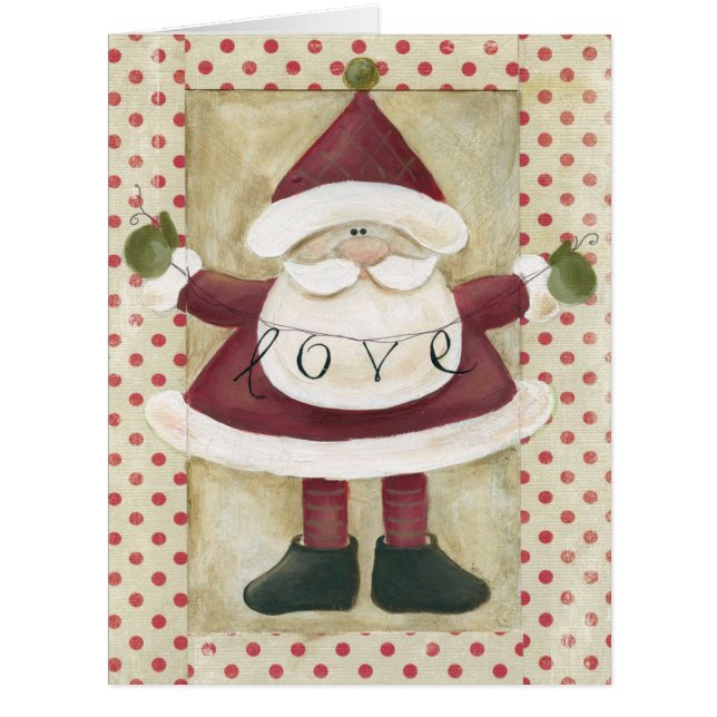 Jumbo Santa Banners Christmas Card (Front)