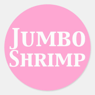 Jumbo Shrimp Classic Round Sticker