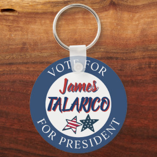 Jumbo-Sized Team James Talarico for President Key Ring