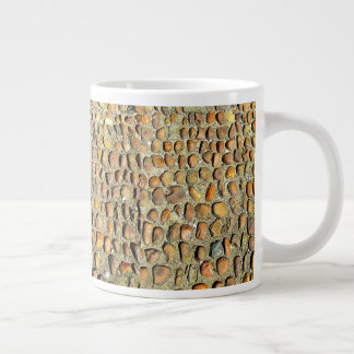Jumbo Speciality Mug! Unique Stone Motif! Large Coffee Mug