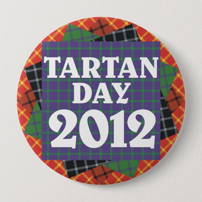 Jumbo Tartan Day 2012 Button (Front)
