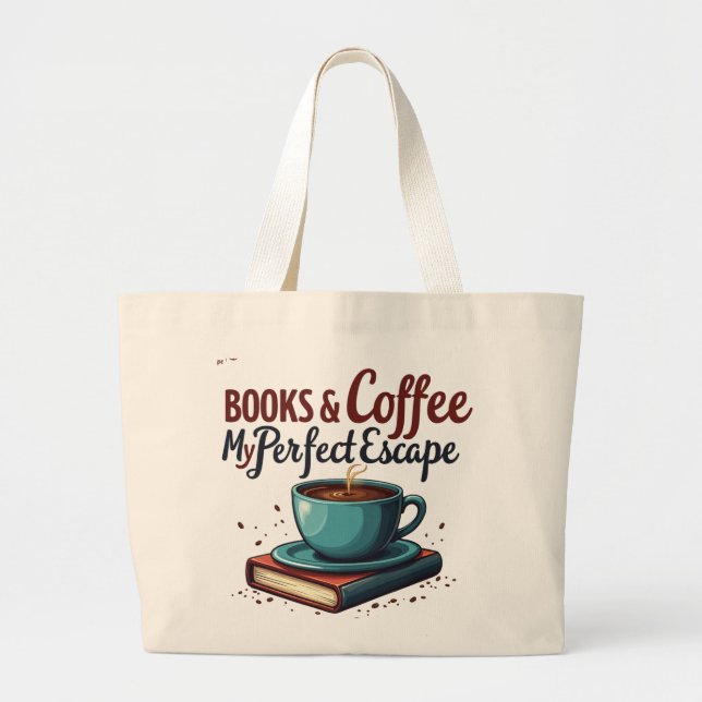 Jumbo Tote Bag for Book Lovers (Front)
