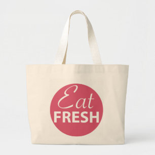 Jumbo Tote Bag with Rasberry Red Logo