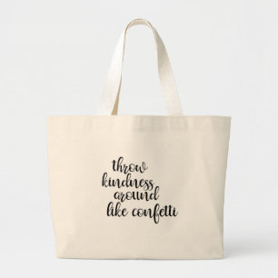Jumbo Tote with Inspirational Message