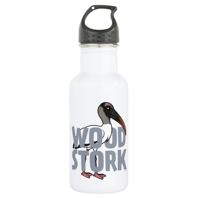 Jumbo Wood Stork 532 Ml Water Bottle (Front)