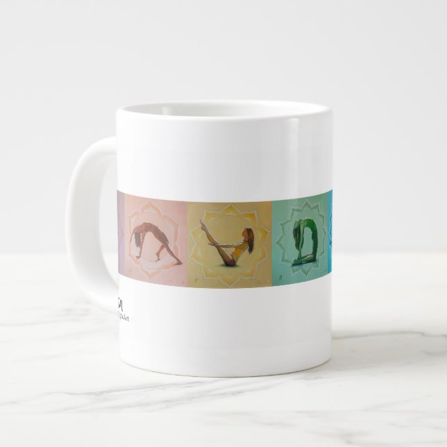 Jumbo Yoga/Chakra Mug (Front Left)
