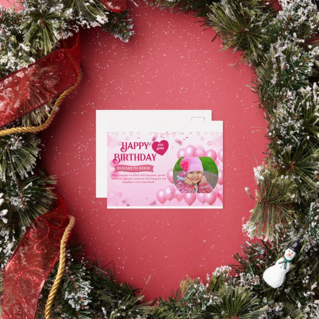 Jump and Play Birthday Invitation Photo Card  (Insitu)