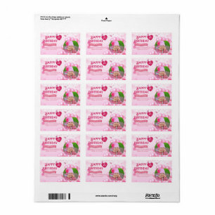 Jump and Play Birthday Invitation Photo Card  Label